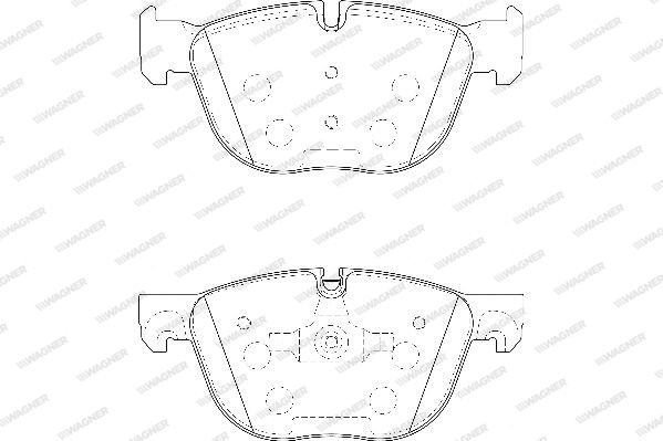 WAGNER Комплект тормозных колодок, дисковый тормоз WBP24170A