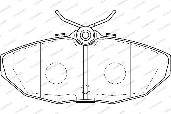 WAGNER Комплект тормозных колодок, дисковый тормоз WBP24190A