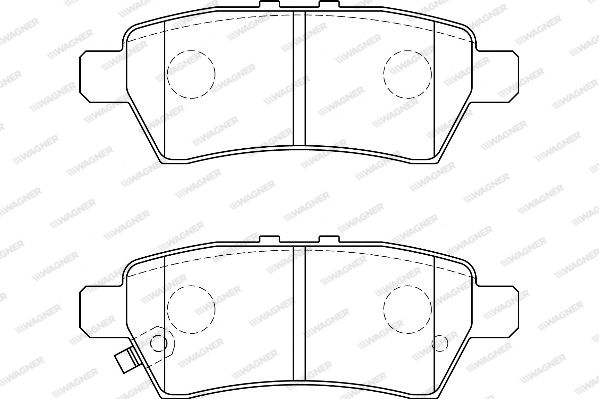 WAGNER Комплект тормозных колодок, дисковый тормоз WBP24240A