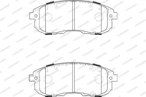 WAGNER Комплект тормозных колодок, дисковый тормоз WBP24280A