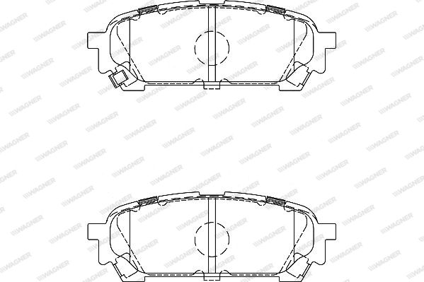 WAGNER Комплект тормозных колодок, дисковый тормоз WBP24331A