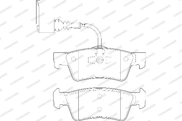 WAGNER Комплект тормозных колодок, дисковый тормоз WBP24368A