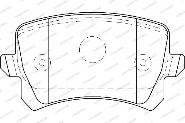 WAGNER Комплект тормозных колодок, дисковый тормоз WBP24483A