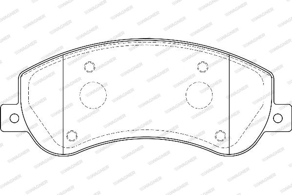 WAGNER Комплект тормозных колодок, дисковый тормоз WBP24484A