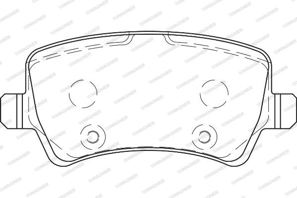 WAGNER Комплект тормозных колодок, дисковый тормоз WBP24496B