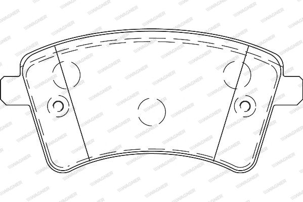 WAGNER Комплект тормозных колодок, дисковый тормоз WBP24693B