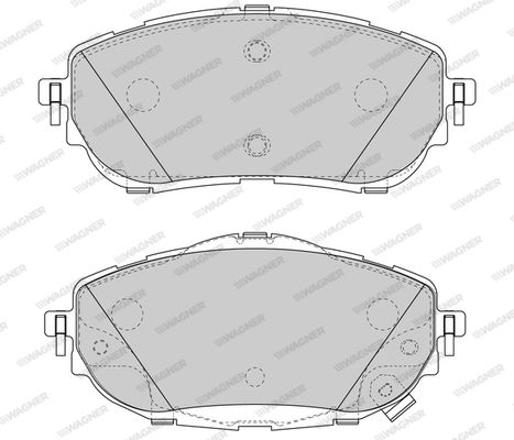 WAGNER Комплект тормозных колодок, дисковый тормоз WBP25698A