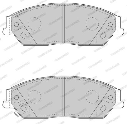 WAGNER Комплект тормозных колодок, дисковый тормоз WBP80003A