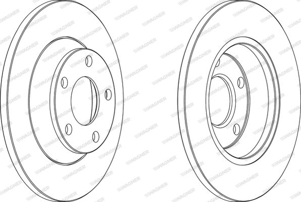 WAGNER Тормозной диск WGR0759-1