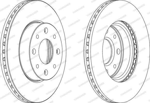 WAGNER Тормозной диск WGR0888-1