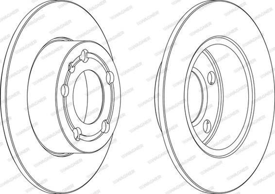 WAGNER Тормозной диск WGR0929-1