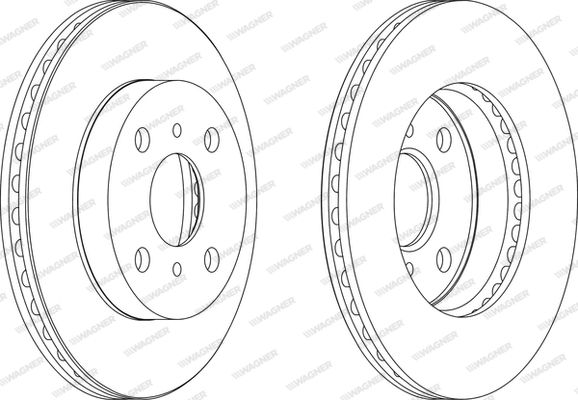 WAGNER Тормозной диск WGR1084-1