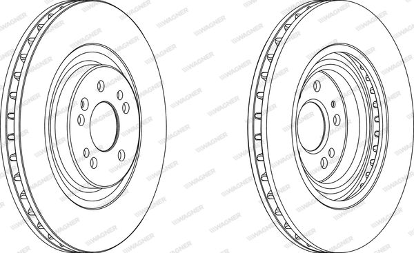 WAGNER Тормозной диск WGR1085-1