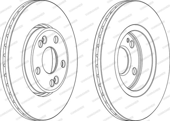 WAGNER Тормозной диск WGR1123-1