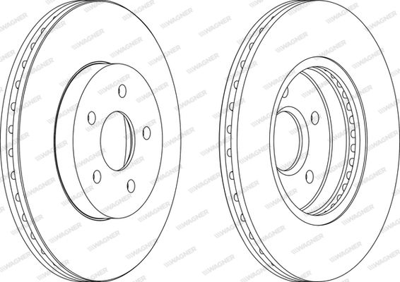 WAGNER Тормозной диск WGR1125-1