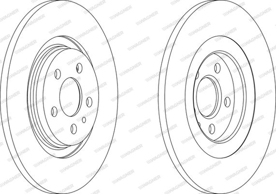 WAGNER Тормозной диск WGR1181-1