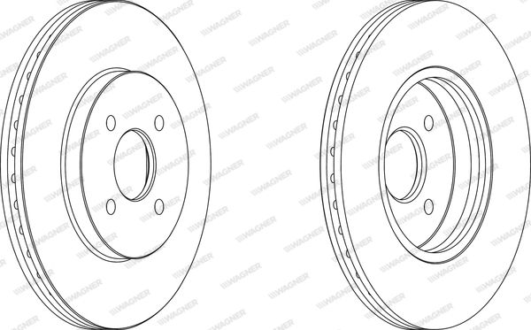 WAGNER Тормозной диск WGR1195-1