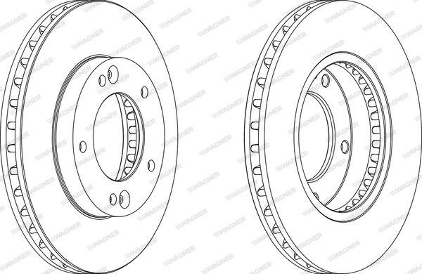 WAGNER Тормозной диск WGR1290-1