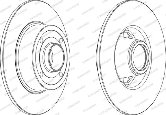 WAGNER Тормозной диск WGR1369-1