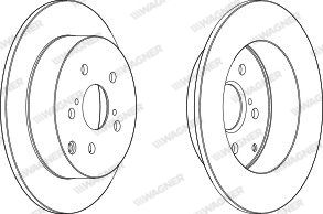 WAGNER Тормозной диск WGR1419-1