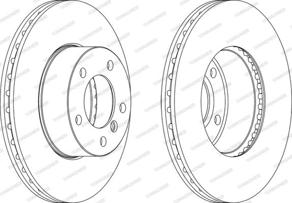 WAGNER Тормозной диск WGR1536-1
