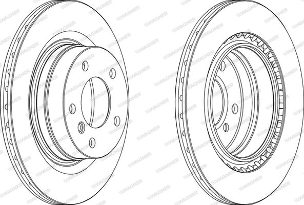 WAGNER Тормозной диск WGR1549-1