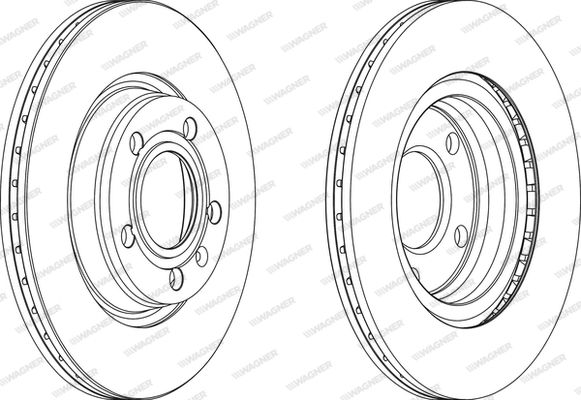 WAGNER Bremžu diski WGR1708-1