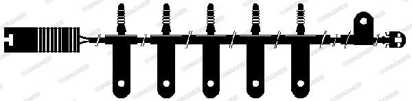 WAGNER Сигнализатор, износ тормозных колодок WWI270