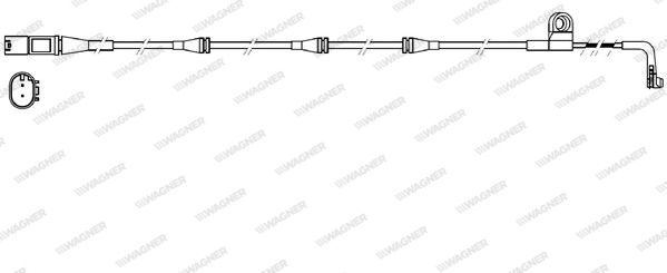 WAGNER Сигнализатор, износ тормозных колодок WWI317