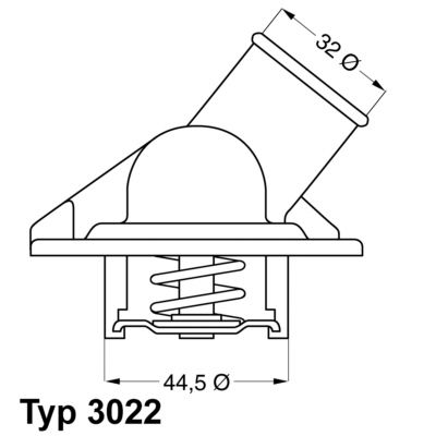 WAHLER Termostats, Dzesēšanas šķidrums 3022.87D