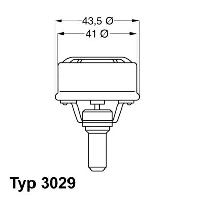 WAHLER Termostats, Dzesēšanas šķidrums 3029.72