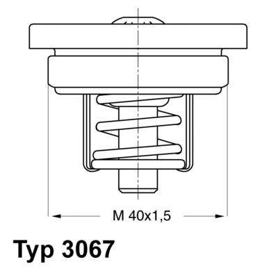 WAHLER Termostats, Dzesēšanas šķidrums 3067.83