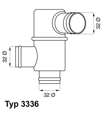 WAHLER Termostats, Dzesēšanas šķidrums 3336.83