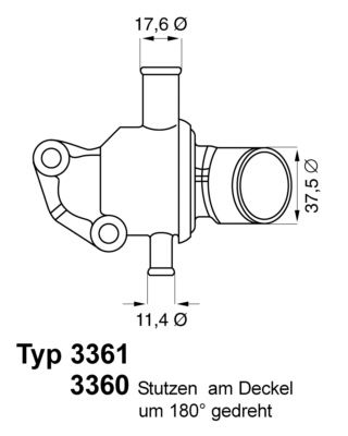 WAHLER Termostats, Dzesēšanas šķidrums 3360.87D