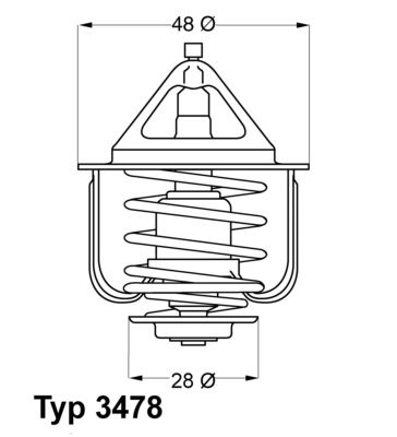 WAHLER Termostats, Dzesēšanas šķidrums 3478.82D