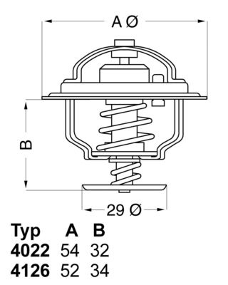 WAHLER Termostats, Dzesēšanas šķidrums 4022.82D1