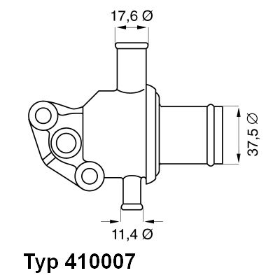 WAHLER Termostats, Dzesēšanas šķidrums 410007.87D