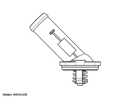 WAHLER Termostats, Dzesēšanas šķidrums 410536.92D