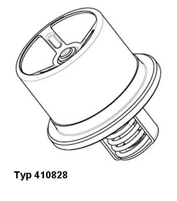 WAHLER Termostats, Dzesēšanas šķidrums 410828.82D0