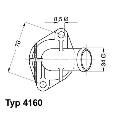 WAHLER Термостат, охлаждающая жидкость 4160.83D