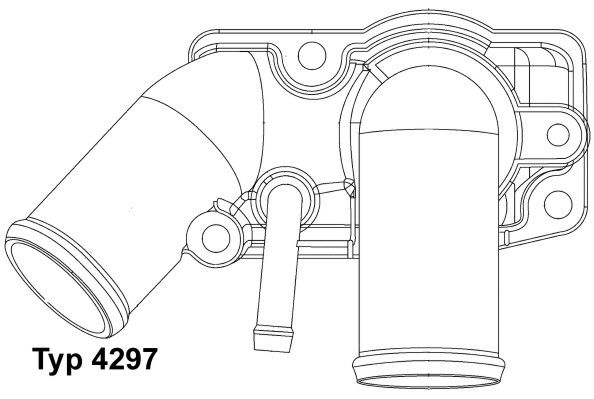 WAHLER Термостат, охлаждающая жидкость 4297.92D