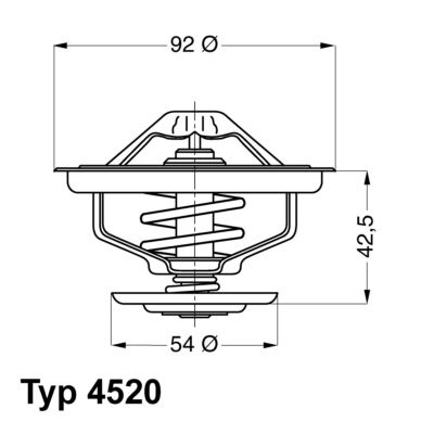 WAHLER Termostats, Dzesēšanas šķidrums 4520.75