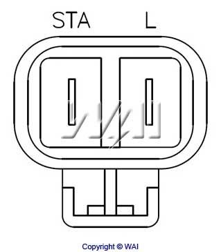 WAI Ģeneratora sprieguma regulators 48-8108