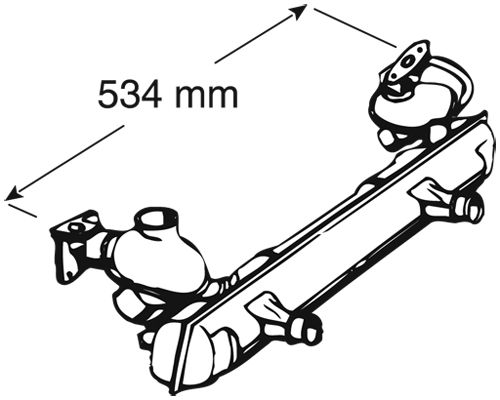 WALKER Vidējais izpl. gāzu trokšņa slāpētājs 04533