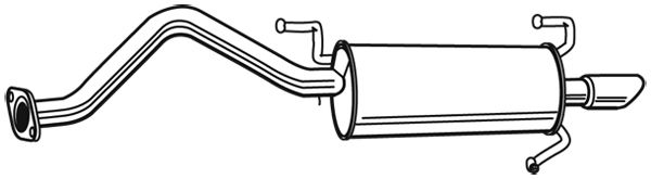 WALKER Izplūdes gāzu trokšņa slāpētājs (pēdējais) 21376