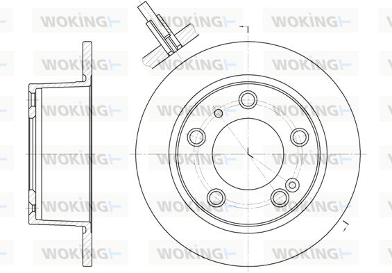 WOKING Тормозной диск D6020.00