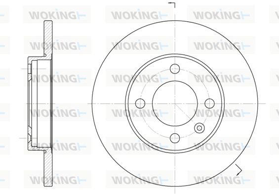 WOKING Bremžu diski D6088.01