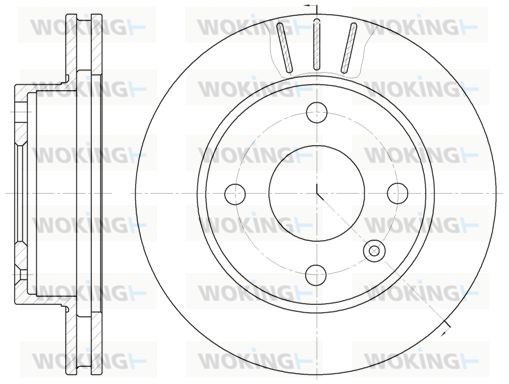 WOKING Bremžu diski D6097.10