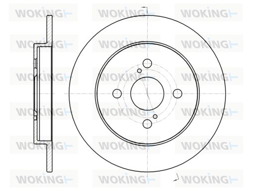 WOKING Bremžu diski D61004.00