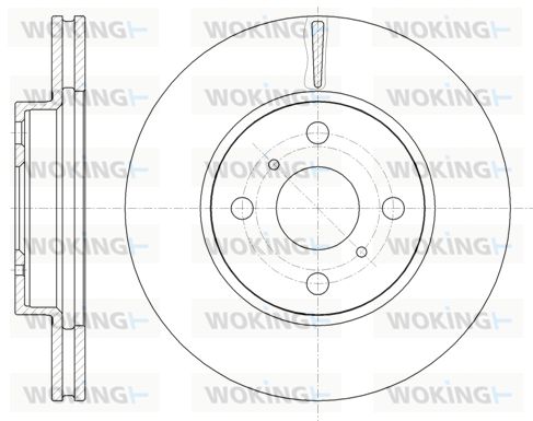 WOKING Bremžu diski D61005.10